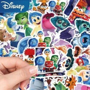 New! 50 Pack Inside Out Disney Vinyl Stickers
